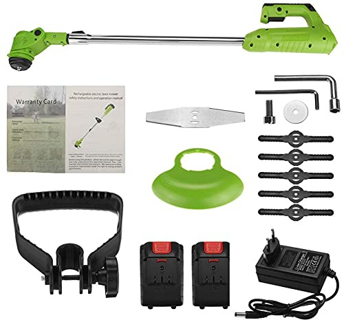 Tagliaerba Elettrico a Batteria da 26 V, tagliabordi da 12 Pollici, tagliasiepi a Rilascio Automatico, Attrezzi da Giardino per potatura, tagliabordi a Batteria con Batteria