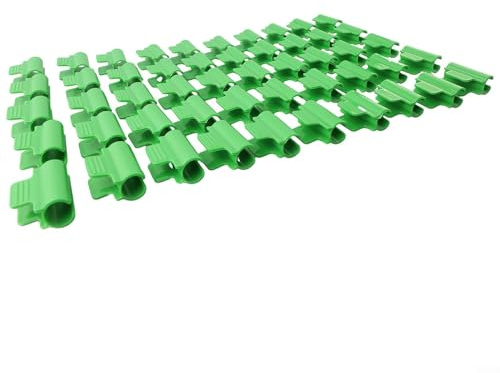 babominimer Clip per serra, 40/50 pezzi, per copertura in plastica, tunnel, accessori di fissaggio per piante da giardino, compatibili con tubi da 7/8 mm o 19/20 mm (50 pezzi, 20 mm)