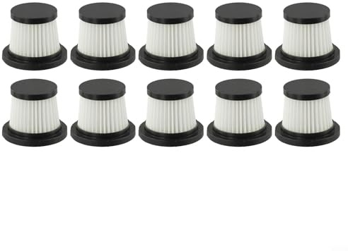 Rackumic Filtro antipolvere compatibile con aspirapolvere portatile senza fili YTWO 10kPa 150W, efficiente, filtraggio del 99,97% per aria più pulita e prestazioni migliorate (10 elementi filtranti)