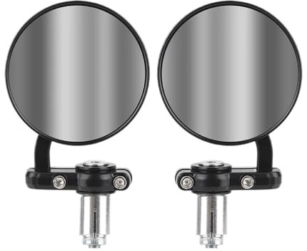 Espejos Retrovisores Universales Motocicleta 22mm Espejo Lateral Accesorios Montaje Final Barra Manillar