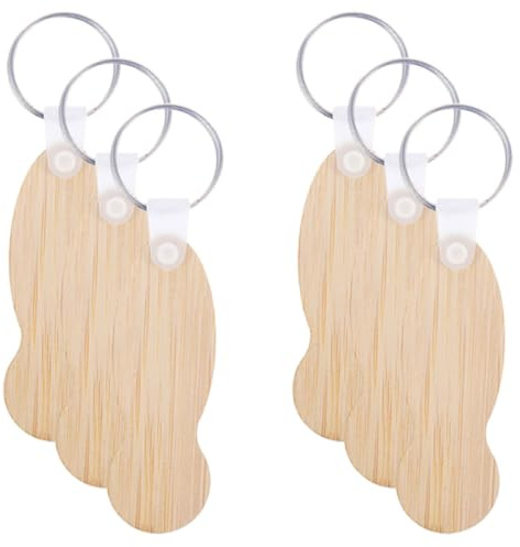 SUPVOX Shopping Trolley Tokens Key Ring Pendant 6pcs Set Small Token Keychain for Grocery Cart Access and Supermarket Use