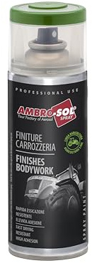 Ambro-Sol V400CAR4 Smalto / Vernice Acrilico Carrozzeria Linea Agricoltura, Ideale per Trattori e Macchine Agricole Operatrici, Bomboletta Spray in Banda Stagnata Riciclabile 400 ml, Arancio Kubota