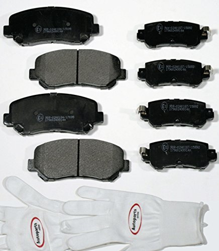 Autoparts-Online Set 60012535 Bremsbeläge/Bremsklötze/Bremsen für vorne + hinten