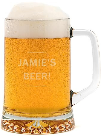 Personalised Beer Tankard/Personalised Pint Glass/Beer Gifts for Men Dad/Personalised Anniversary Gifts For Him Men Boyfriend Son Brother