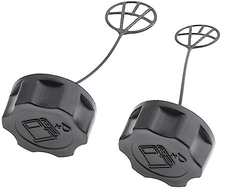 Hicello 2PCS Brush-Cutter Strimmer Fuel Tank Caps, ID 33mm Fuel Petrol Cap fit CG430 CG520 and more, for Tanaka trimmer for Mountfield hedge Cutter for Parkside 4-in-1 Multi-tool Grass Trimmer