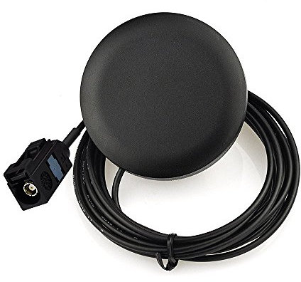 Eightwood DAB Aerial Car Aerial Fakra A Adapter DAB Digital Radio AM/FM Radio Glass Mount Fakra A Female 300cm 9.8ft Antenna Cable Compatible for Blaupunkt Pioneer Clarion Alpine