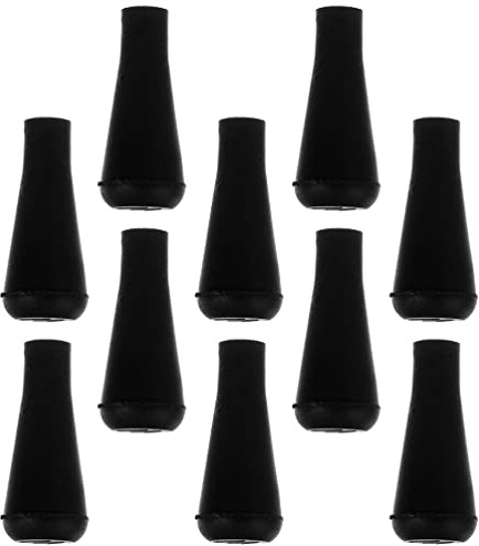 BESPORTBLE 10Pcs Weiche Gummi Pfeilspitzen 6Mm Bogenschießen Jagd Spiel Praxis Tipps Schwarz