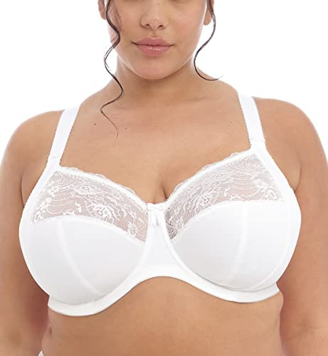 Elomi Morgan Plain Underwired Full Cup Bra (42GG, White)