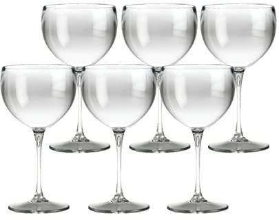 SPARKLERS CLUB Verre Piscine Incassable 40 cl San Transparent Lot de 6 | SAN Acrylic Incassable, Made in France, Sans Bisphénol, Haute Transparence, Lavable 350 Cycles, Résiste -20°C à +70°C