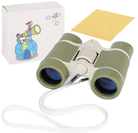 Fernglas für Kinder, kinderfernglas, Ferngläser Klein, HD Feldstecher, Outdoor-Spielzeug für Sport und Spielen, Vogelbeobachtung, Wandern, Sightseeing, Geschenke für Jungen und Mädchen (Grün)