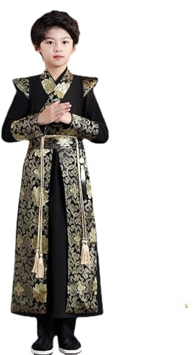 Prince Kung Fu Hanfu for Boy Swordsman Martial Arts Robe Fencer Performance Costume Tang Suit