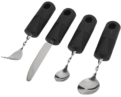 Juego De Utensilios Adaptables, Cubiertos Pesados ​​para Pacientes Con Parkinson, Cuchara, Tenedor, Cuchillo, Juego De Utensilios Adaptables, Ayuda Para La Artritis, Cubiertos Para Parkinson