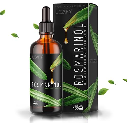 Aceite de romero+aceite de ricino, aceite de jojoba, paquete de 100 ml-XXL, para el crecimiento del cabello y el cabello fuerte/directamente aplicable, no necesita aceite portador