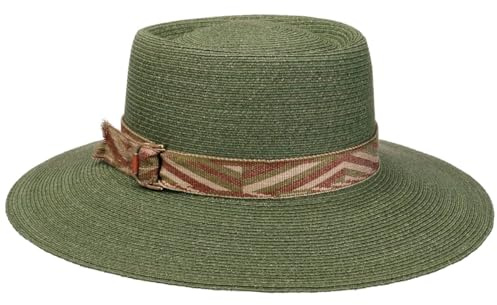 Mayser Astrid Strohhut Raffiastroh UV-Schutz 80 Made in EU Damen Frühling Sommer grün One Size