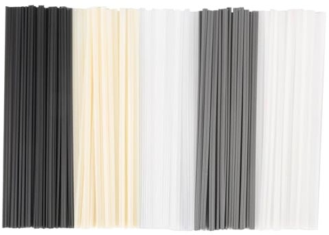 Tige de Soudage Plastique, ABS/PVC/PE/PP Soudage Sticks, Plastique Bâtons Soudage, Baguette de Soudage Electrode Soudure 200 mm Bâtons Soudage pour Soudeur Plastique la Réparation de Pare-Chocs, 50Pcs