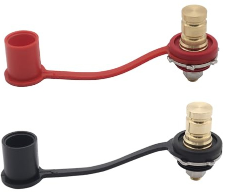 2 columnas de carga de batería para camiones, barcos, 250 A, carga de batería 3/8, pinzas de batería remota, ayuda de arranque