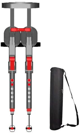 Dremdo Einstellbare Chairless Wearable Invisible Chair, Chairless Stuhl Tragbare Bein Ergonomie Leichte Sitzfläche, Überall Stehendes Stuhl Für Angeln, Konzert, Fotografen,Schwarz,D