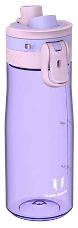 Super Sparrow Trinkflasche - Tritan Wasserflasche - 750ml - BPA-frei - Ideale Sportflasche - Ein-Klick Schnellfluss TouchGulp Trinkflaschen - Leicht, Nachhaltig
