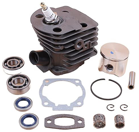 Repuestos para herramientas eléctricas de exterior Partes de reemplazo de motosierra 4 5mm Cilindro del pistón de cigüeñal rodamiento de aceite de aceite del motor del motor del motor Ajuste 55 51 50