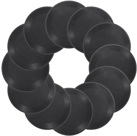 QUARKZMAN Disco Vinile Finto PVC 17,5cm Adesivo Murale Vintage 12pz | Disco in Vinile Finto, Adesivo Murale, Decorazione Retro Vintage, per Estetica Parete Stanza Studio Domestico