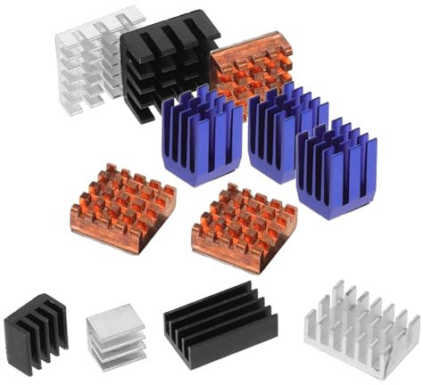 KONTONTY 12stücke Mischmaterial Kühlkörper Kühler Mit Wärmeleitpaste Klebstoff Kit Passend Für Raspberry Pi