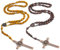 DAAIZIII 2 Stück Rosenkranz Kette,Rosenkranz Katholisch,Rosenkranz,Rosenkranz Holz,Gebetskette Christlich,Jesus Kette,Rosary Necklace Für Katholische Christen Religiöse Kommunion,Taufe,Messe,Bibel