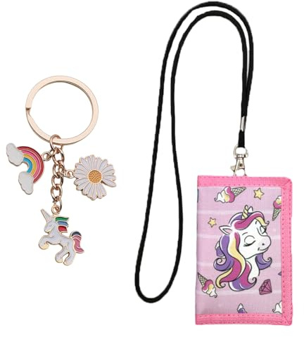 Porte Monnaie Enfant, Portefeuille Pour Enfants Mermaid, Porte Monnaie Fille, Porte Monnaie Femmes, Portefeuille Pliable Pour Enfants Portefeuille De Dessin Voyage (Couleur Rose)