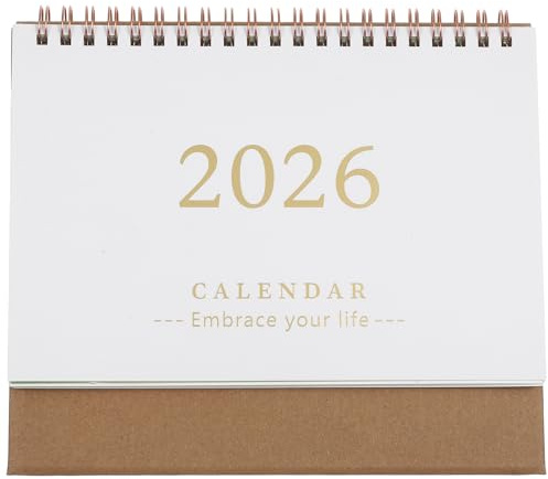 Didiseaon Desk Calendar 2025-2026: Small Desktop Calendar July 2025 to December 2026 Table Stand Up Flip Desk Monthly Planner for Home, Office, School