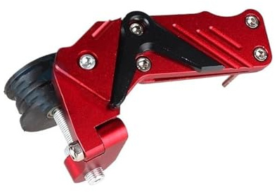 FLFHDUP Tensor de Cadena Rodillo Tensor de Cadena de Ajuste Universal, Accesorios de modificación de Motocicletas, regulador automático de Cadena Tensor Cadena Moto(Red)