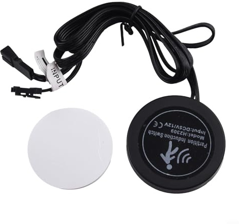 Interruptor de sensor táctil de panel de madera, regulador de intensidad LED de 12 V-24 V para armarios y espejos, detección a través de la superficie, control de onda a tacto, sensor infrarrojo