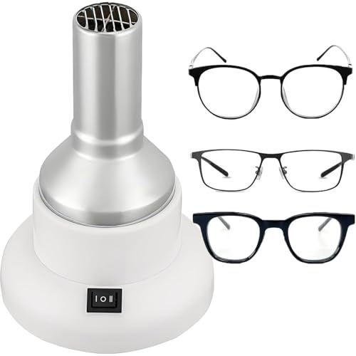 Glasögonbågevärmare, optisk bågevärmare med 2-växlad temperaturjustering, värmejusterare for glasögonbågar, for optiker, glasögonbågar/harts i icke-metall