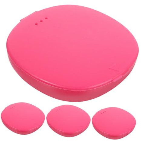 OATIPHO 4 Pièces Boîte de Rangement Plastique pour Coupes Menstruelles Étui de Transport Compact et Réutilisable pour Voyage et Organisation Hygiénique Féminine Couleur Rose