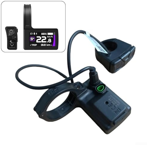 Zoegneer Ebike CAN Protocole TFT écran couleur avec port de charge USB-C pour moteur Bafang M560/M600/M510/M820, plusieurs modes d'assistance, boîtier ABS, compatible avec guidon de 25,4/31,8/35 mm