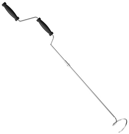 Herramienta aireadora de abono, volteador de abono manual,Herramienta manual de mezcla y aireación de compost | Aireador de césped para aflojar el suelo, manivela giratoria para compost, resistente al