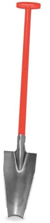 blizz-z Wurzelspaten mit robustem Fiberglasstiel in Profiqualität | extra gehärteter Stahl (3 mm) - für Bambus, Sträucher, Bäume mit hartnäckigen Wurzeln - vormontiert - Made in EU