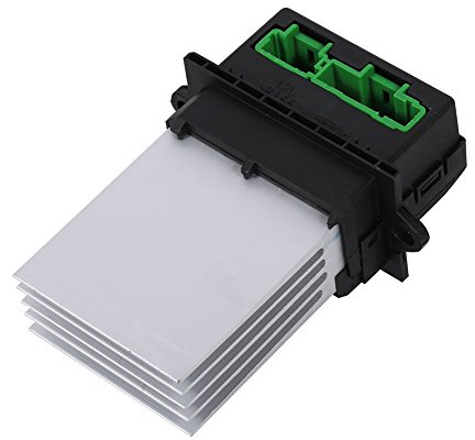 Qiilu Gebläsewiderstand der Klimaanlage, OEM 6441L2, Schwarz und Silber, Automatisch, Plug In, Oberflächenmontage, IP54, Kompatibel mit 107 207 C3 C2