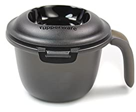 Tupperware Mikrowelle Junior-Reis-Meister 550 ml schwarz/weiß Single Reiskocher