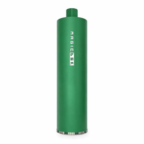 MagicDSK FT127450 Punta per Trapano Diamantata, Corona Diamantata Professionale, Diametro 127 mm, Lunghezza 450 mm, Attacco UNC 1 1/4 - Carotaggio Cemento Armato, Pietra e Laterizi – Uso Secco/Acqua