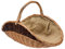 Panier en osier pour bois avec toile de jute 60 x 34 cm | Panier à bois | Panier à bois | Rangement de cheminée | Panier à bûches | Panier à bois | Panier à bois