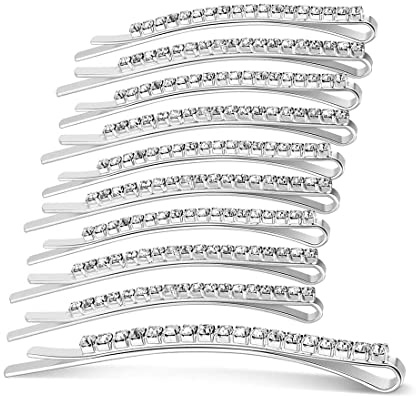 10 Pezzi Fermagli per Capelli Strass Diamante Mollette per Capelli Strass Perni di Capelli Barrette per Capelli Metallo Donne Festa Quotidiana da Sposa No.13