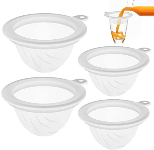 Ultrafeiner Trichterfilter Siebfilter Küchensieb - 100-400 Mesh Filter Set | 15 CM Nylon Sieb Filter Feinmaschiges Sieb Vier Nylon-Siebfilter für Küche und Werkstatt