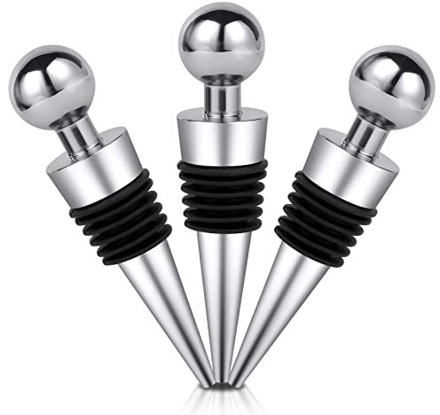 HOTUT Tappo di Bottiglia, 3 Pezzi Vino Tappo Per Champagne, Tappo Per Vino Bottiglia Per Bottiglie Di Vino Aperto, Tappo da Vino Tappi Sottovuoto Conservatore Di Conservazione Del Vino