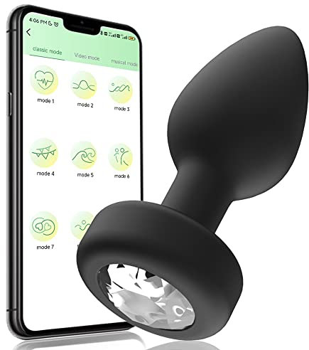 Plug anale APP Remote Control Vibratore anale Bluetooth Butt Plug Massaggiatore prostatico Masturbatore Giocattoli adulti del sesso Gay