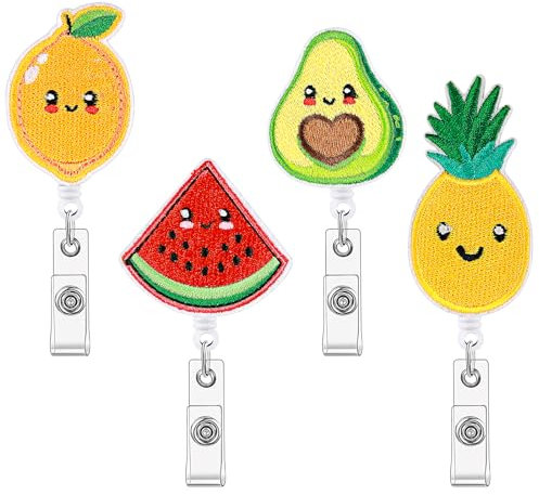 Ausweishalter für Krankenschwestern, ausziehbar, Acryl, 4 Stück