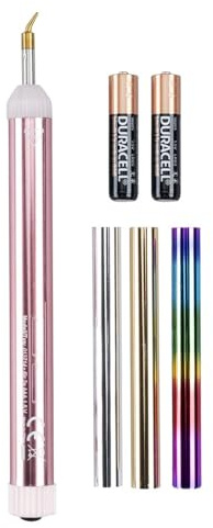 Ideen mit Herz Foil Transfer Pen | Fine Tip | Hand Lettering | Filigree | DIY Greeting Cards and Invitations | Includes 3 Rolls of Foil & Batteries