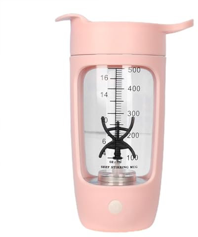 Shaker elettrico per proteine, bottiglia shaker elettrica ad alta velocità di sicurezza, capacità 600 ml, tazza miscelatore portatile USB ricaricabile, per miscele proteiche lisce