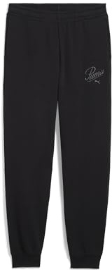 PUMA ESS Script Sweatpants TR G, Pantalones de Punto Niñas, PUMA Black, 164