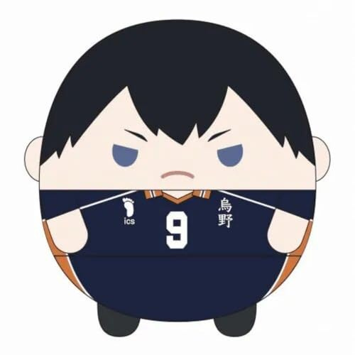 MayDee Anime Haiky Plüschtiere 23cm/9in, Anime Haiky Figur Plüsch Puppe Für Kinder Teens Niedlich Rundes Plüsch Spielzeug Für Dekoration (Kageyama tobio)