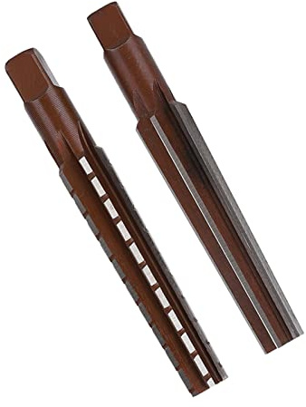 Akozon Accessori Professionali per Alesatore a Mano con Codolo Cilindrico in Acciaio Ad Alto Tenore di Carbonio con Codolo Morse Fine Grezzo 2 Pezzi (Akozonw3av5o8xqb-11)