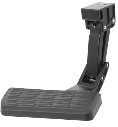 TABODD 75306-01A LKW Step Ladeflächen Trittstufe BedStep, Auto Heckklappe 300 Pfund Stoßstangenpedal, Einziehbares Trittstufe für Dodge RAM 1500/2500/3500